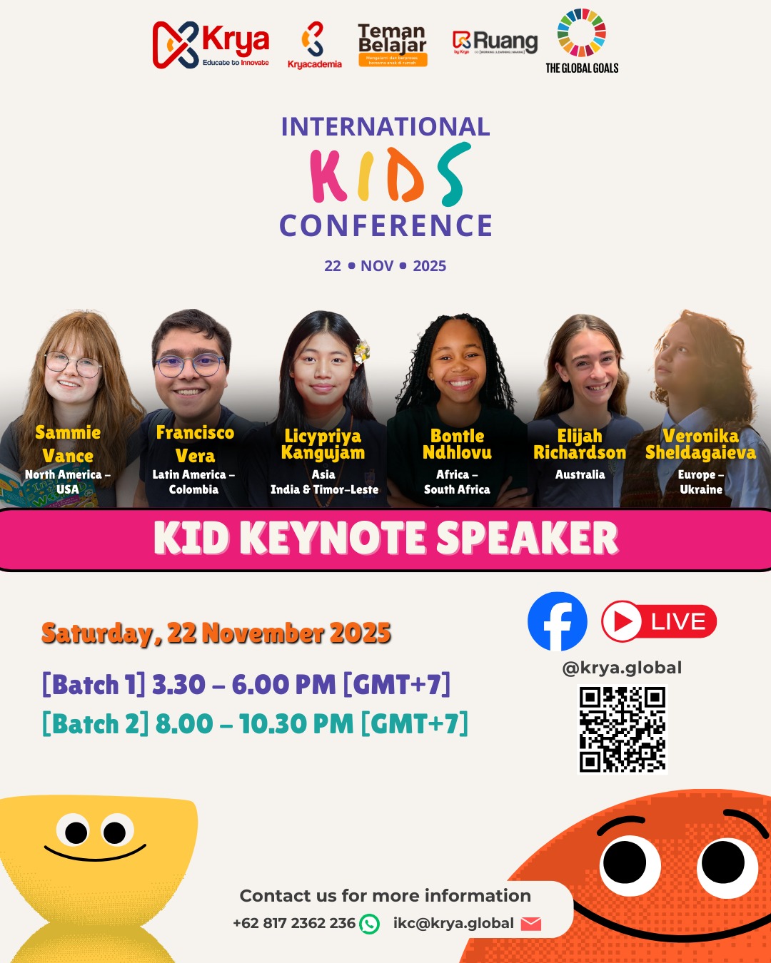 the d day of ikc 2025 is finally here! join us today as young innovators from around the world t