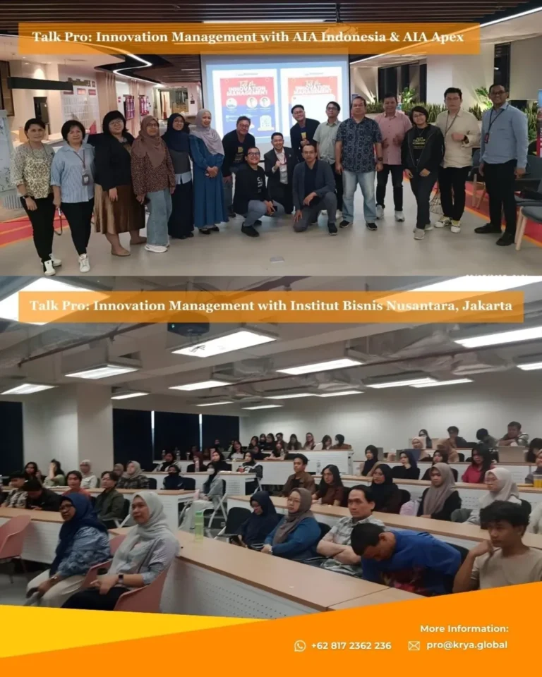Talk Pro: Innovation Management — Bridging Industry and Academia for Real-World Innovation kryapro successfully conducted talk pro innovation management in two different venues — in col (1)
