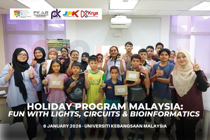 here’s a sneak peek into today’s holiday program at malaysia fun with lights, circuits & bioinf