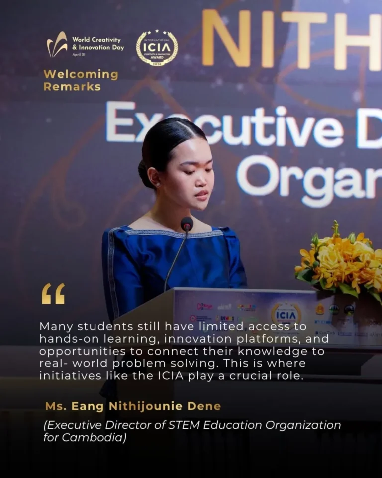 a meaningful reflection from ms. eang nithijounie dene, executive director of stem education or