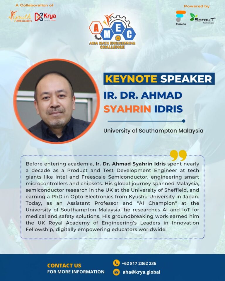 🎙️ meet our keynote speaker!we are honored to welcome ir. dr. ahmad syahrin idris from the univ