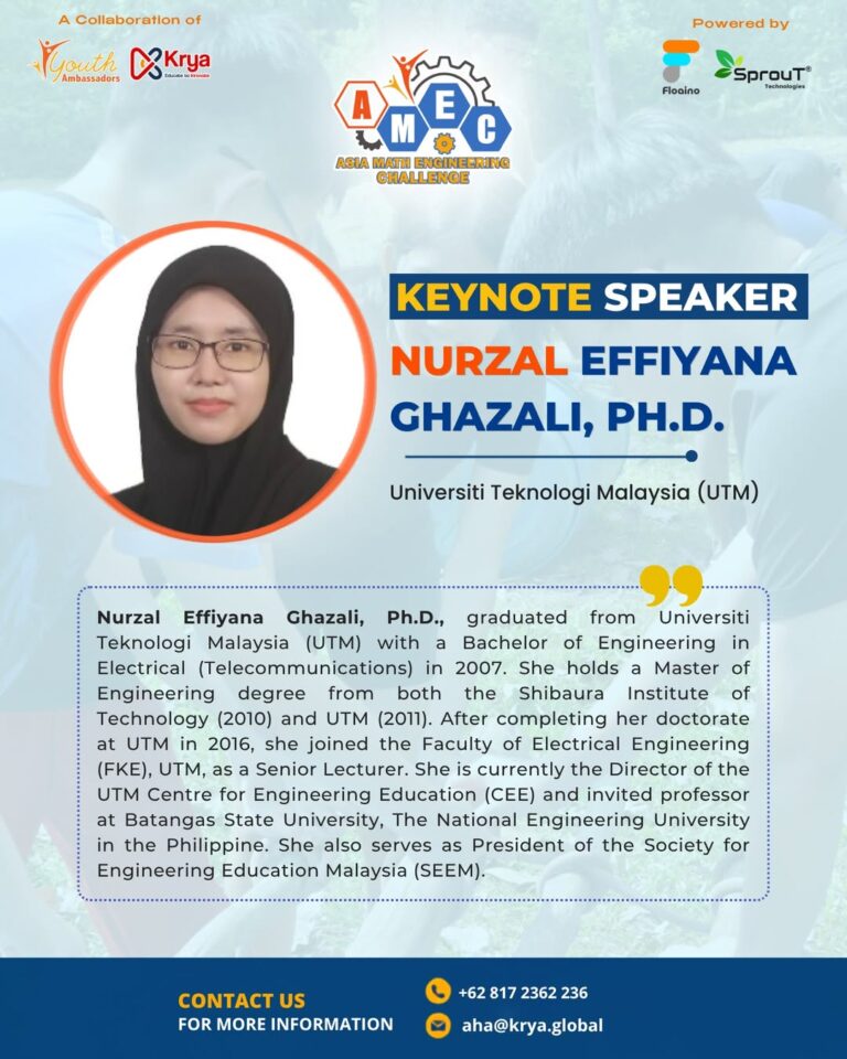 🎤 introducing our keynote speaker!join us in welcoming nurzal effiyana ghazali, ph.d. from univ