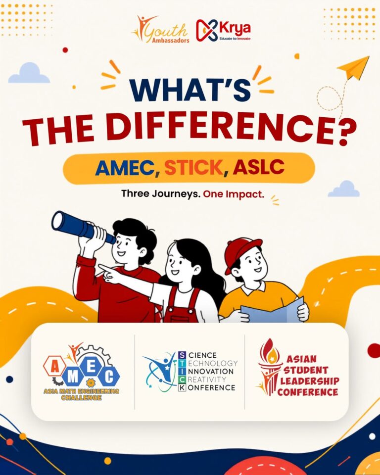 🤔 amec, stick, or aslcthey may all be international youth conferences, but each offers a differ