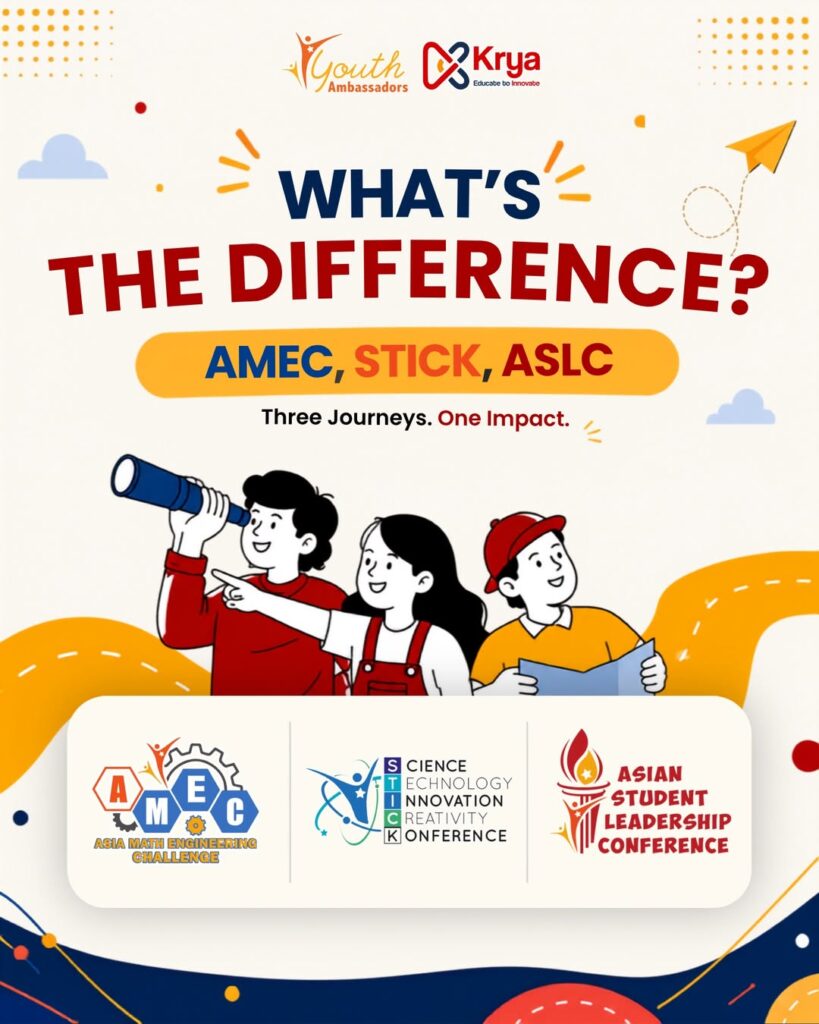 🤔 amec, stick, or aslcthey may all be international youth conferences, but each offers a differ