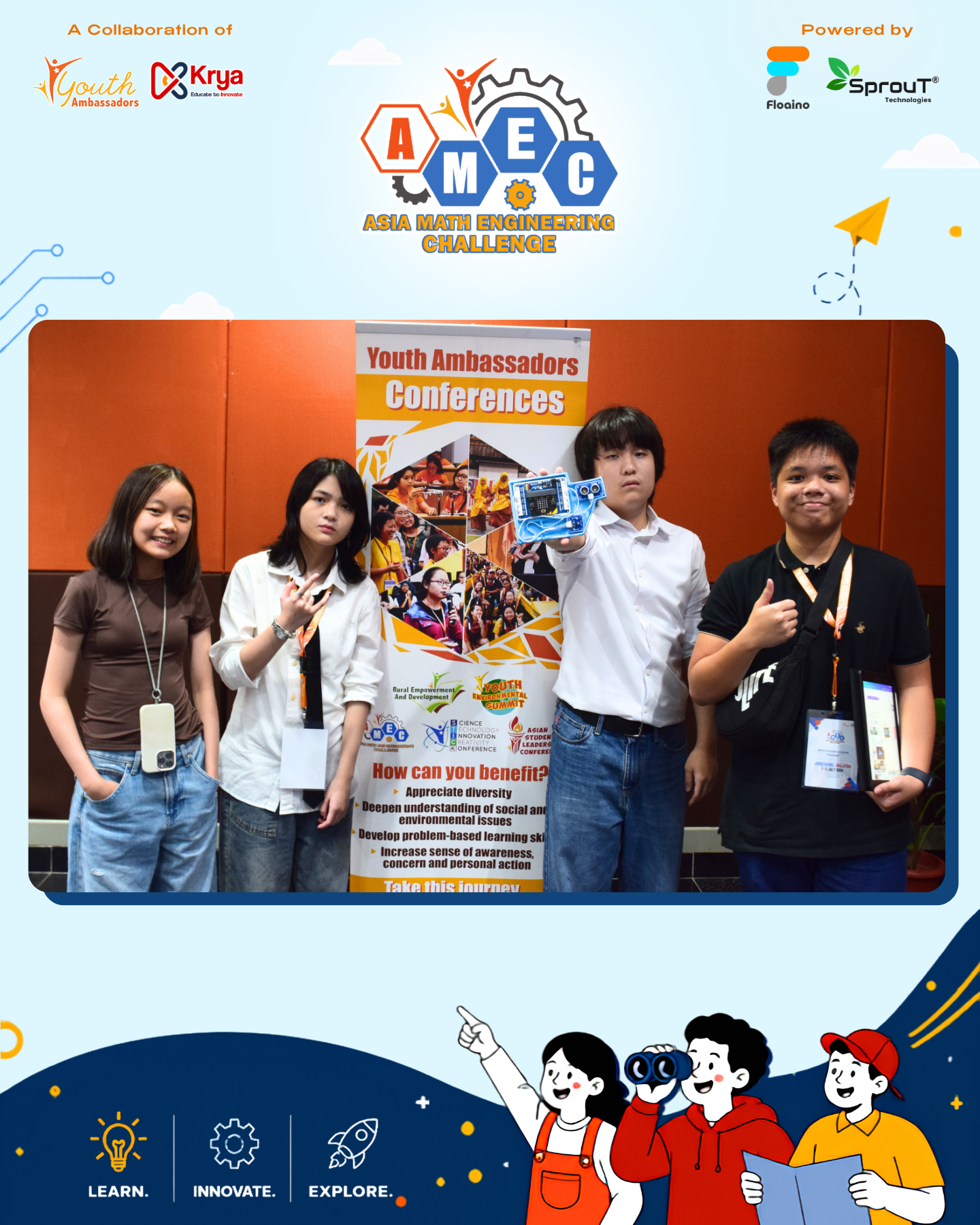 Empowering Next-Gen Innovators: Highlights from the AMEC x AI Innovation Challenge 2026 in Johor Bahru! team 1 a