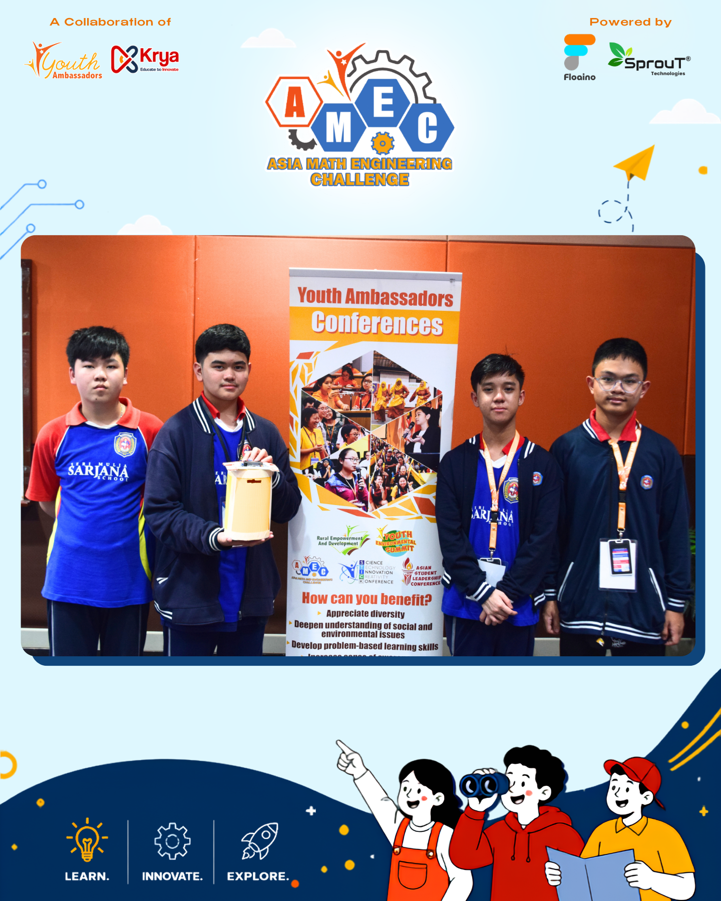 Empowering Next-Gen Innovators: Highlights from the AMEC x AI Innovation Challenge 2026 in Johor Bahru! team 5 a